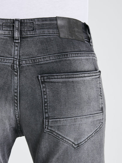 Slim Fit Gri Kot Pantolon