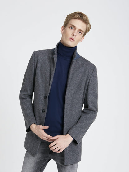 Lacivert yünlü balıkçı model kazak.