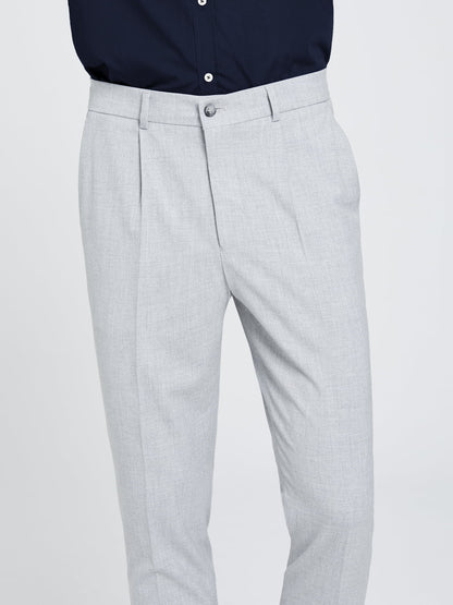 Açık Gri Pilili Pantolon