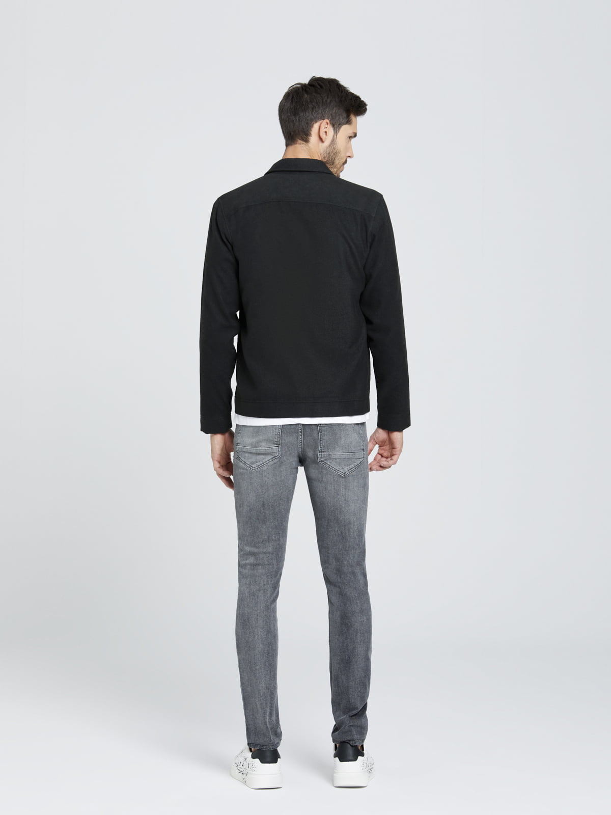 Slim Fit Gri Kot Pantolon