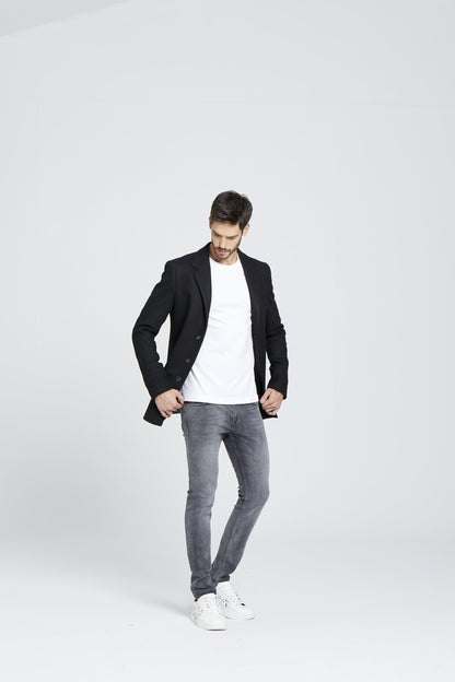 Slim Fit Gri Kot Pantolon