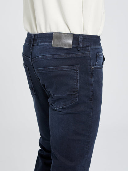Slim Fit Lacivert Kot Pantolon