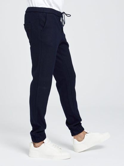 Yünlü Örme Lacivert Eşofman Pantolon - Wooly Jogger / Navy