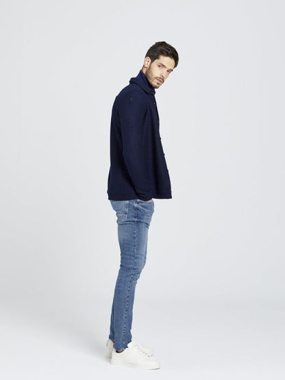 Slim Fit Buz Mavisi Taşlama Kot Pantolon