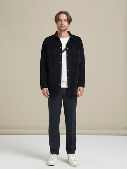 Kadife Lacivert Gömlek Ceket - Corduroy Shirt / Dark Navy