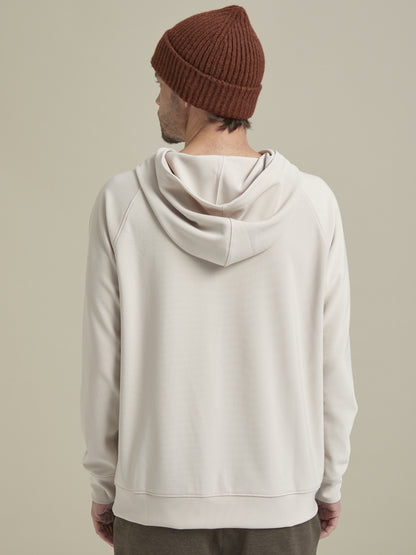 Firca Baskili Krem Reglan Kol Hoodie - Iconic Hoodie / Cream