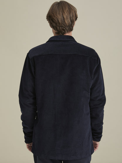 Kadife Lacivert Gömlek Ceket - Corduroy Shirt / Dark Navy