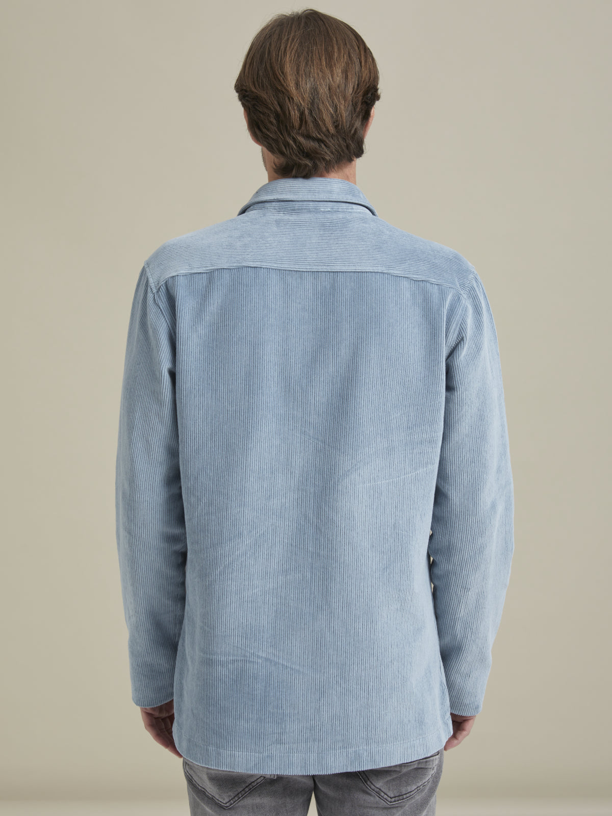 Kadife Mavi Gömlek Ceket - Corduroy Shirt / Sky Blue