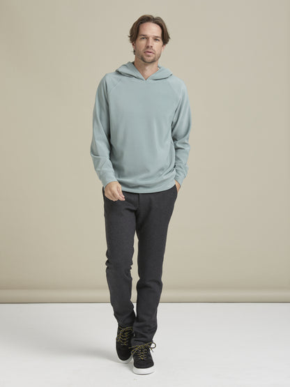 Firca Baskili Mavi Reglan Kol Hoodie - Iconic Hoodie / Aqua