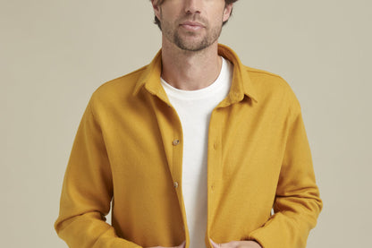 Yünlü Sarı Hırka Gömlek - Bonny Cardies / Yellow